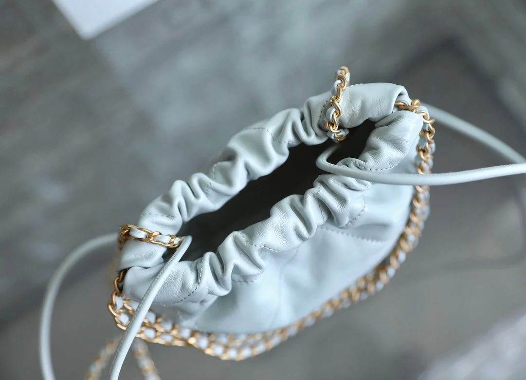 CC 22 ANTIBA HOBO BAG LIGHT BLUE 20CM