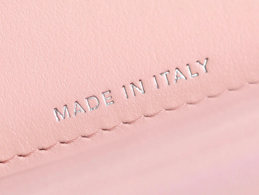 CC WOC 18.5 PINK LAMBSKIN SILVER HARDWARE