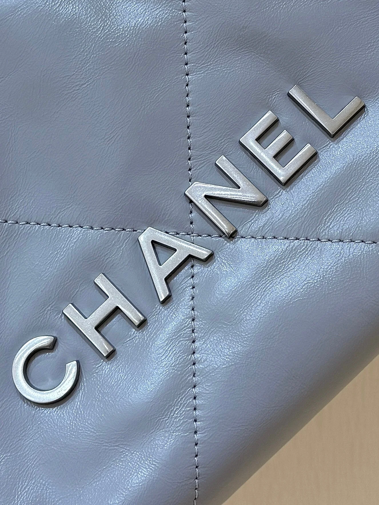 25S CHANEL HOBO MINI BAG 20 IN GREY LAMBSKIN