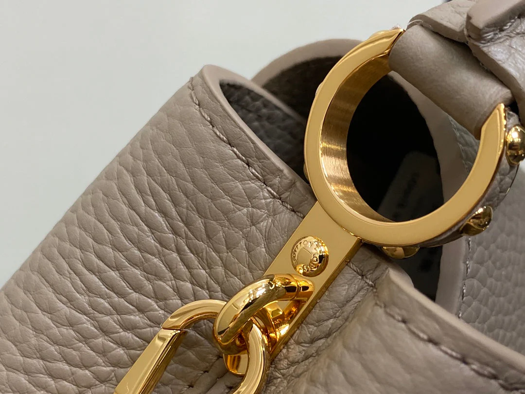 CAPUCINES MINI 21 IN KHAKI BROWN TAURILLON