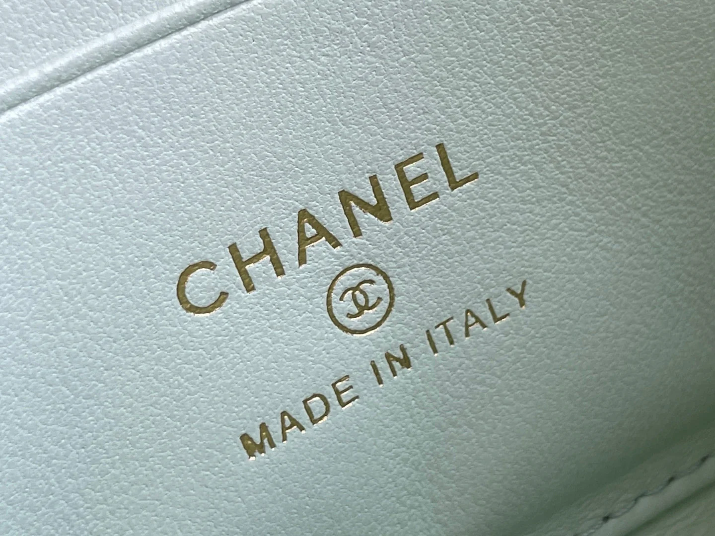 CHANEL 25S KELLY 18 CM IN MINT GREEN LAMBSKIN