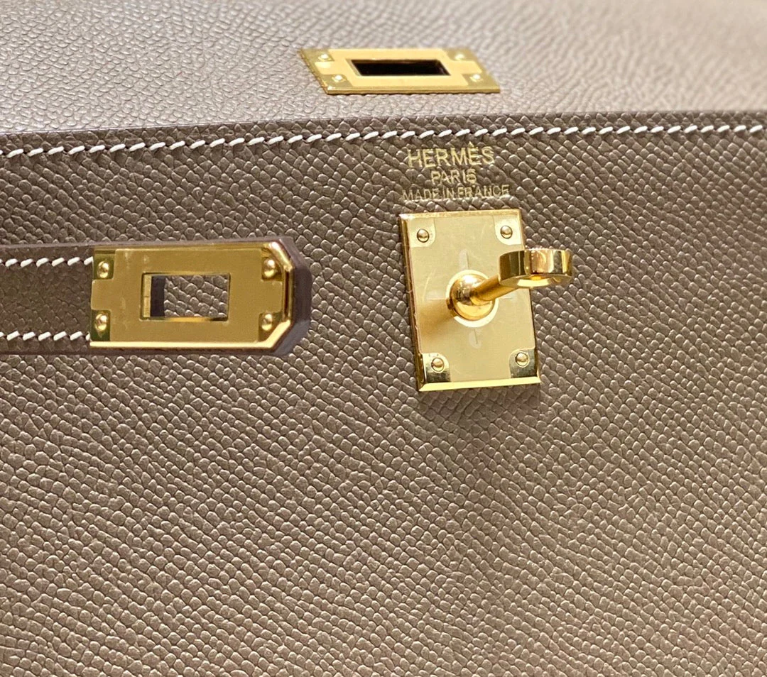 KELLY MINI 20 BAG IN MEDIUM BROWN CALFSKIN WITH GOLD HARDWARE