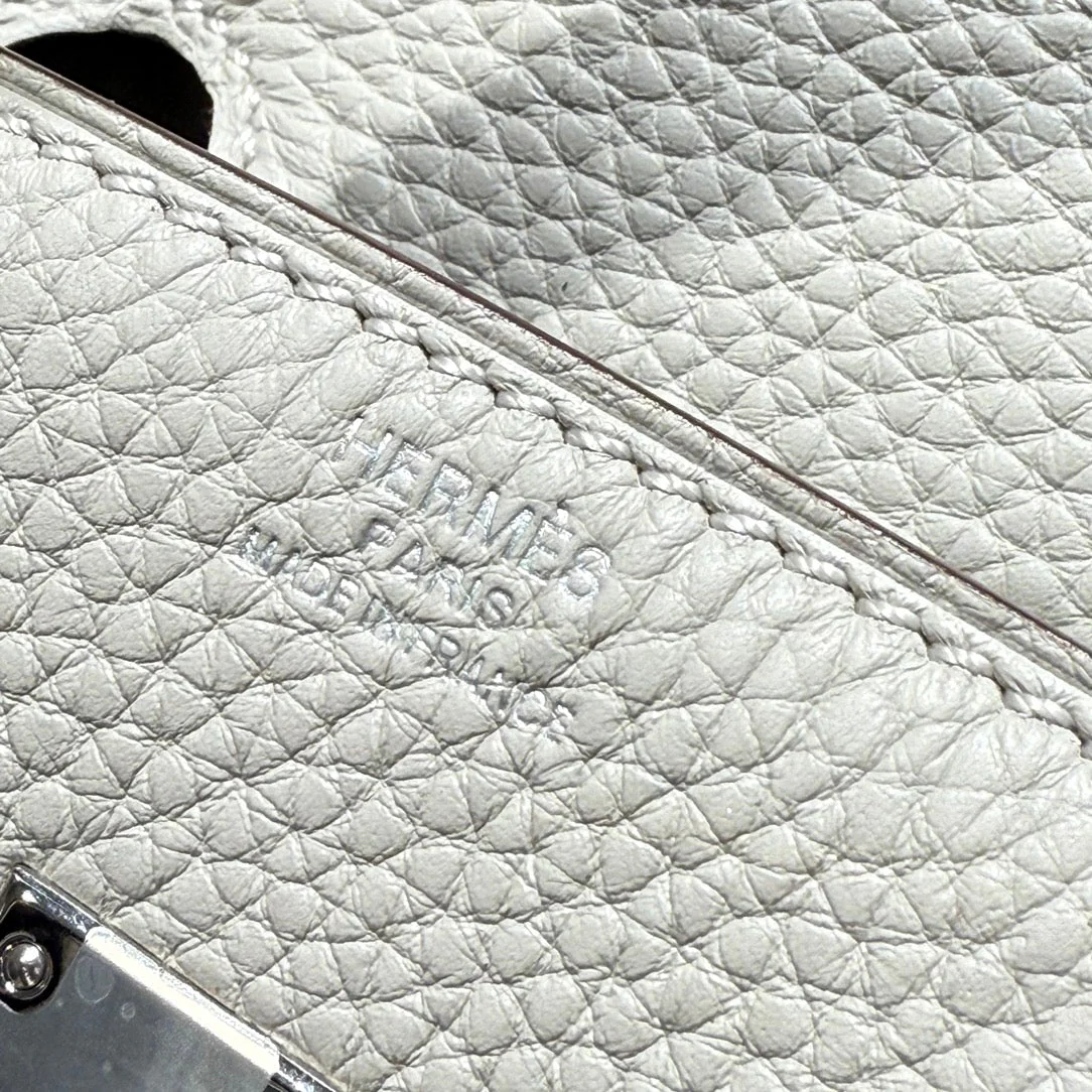 HM BIRKIN 25CM IN CREAM TOGO LEATHER SILVER HARDWARE