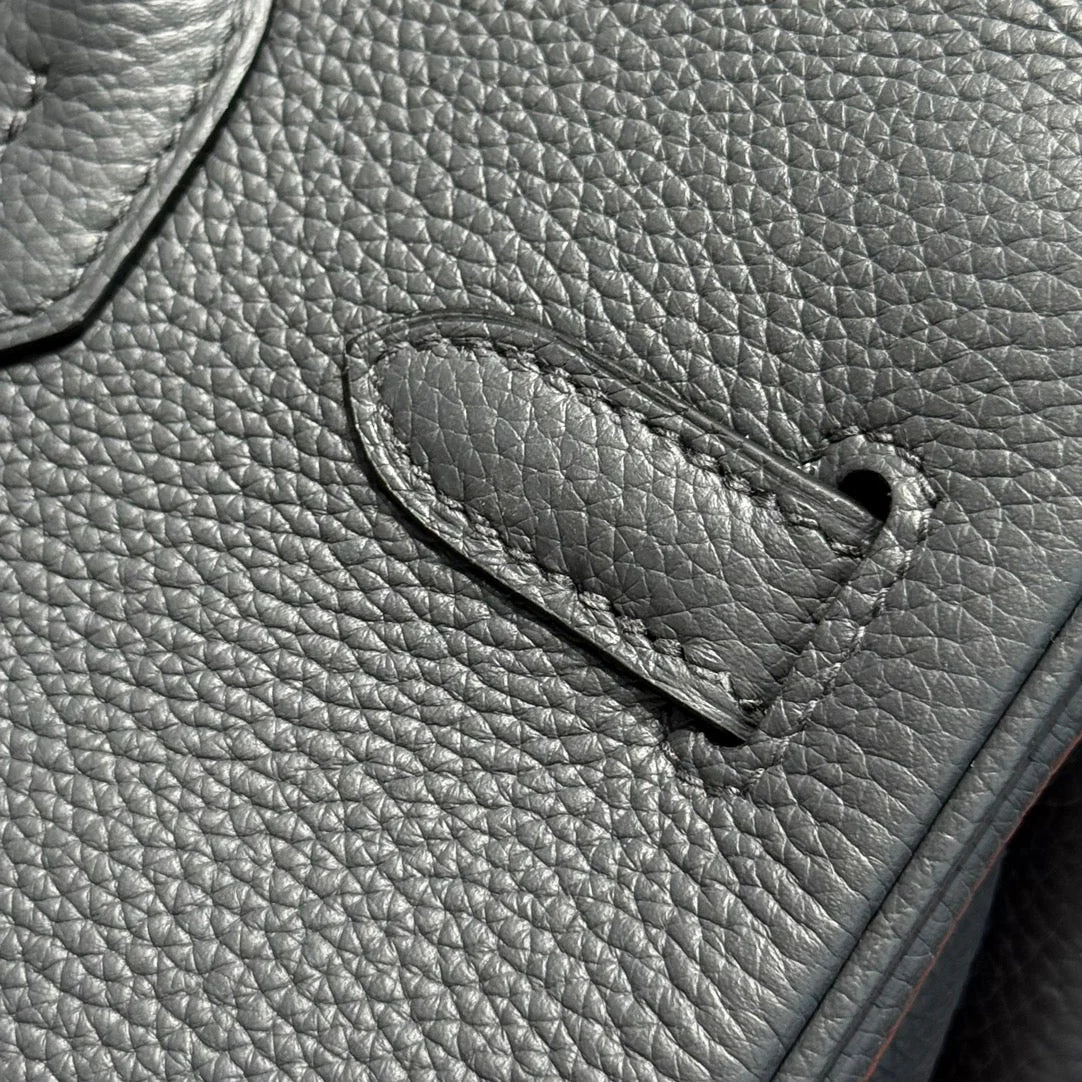 HM BIRKIN 30CM GREY TOGO SILVER HARDWARE