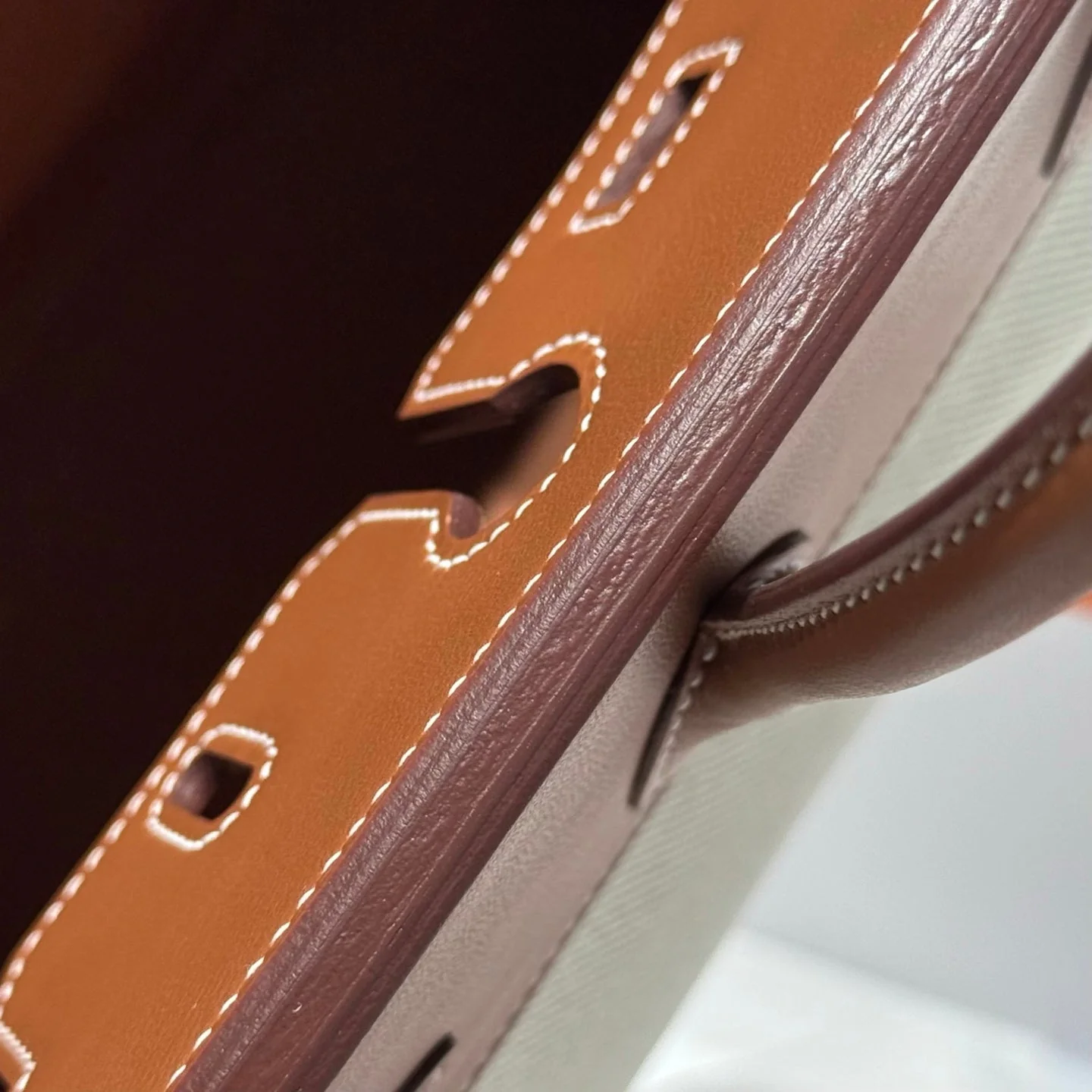 HM BIRKIN 25CM IN VEAU BARENIA SWIFT CALFSKIN ERCU TOILE CANVAS