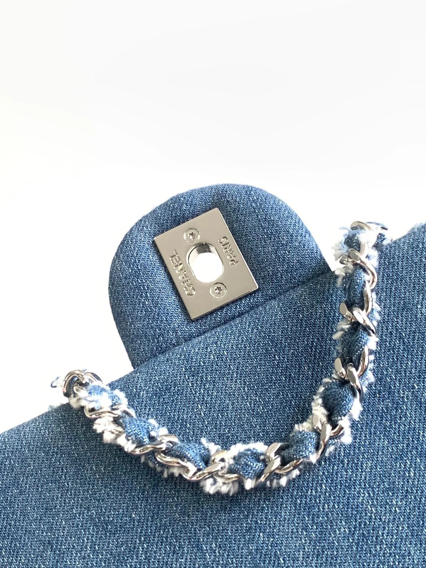 CC MINI 25 CLASSIC BAG IN BLUE COBALT DENIM