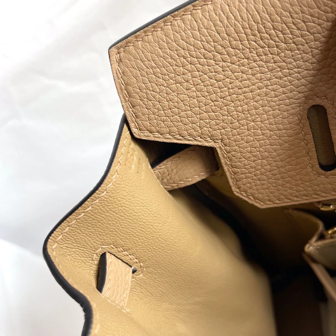 HM BIRKIN 25CM BEIGE TOGO LEATHER GOLD HARDWARE