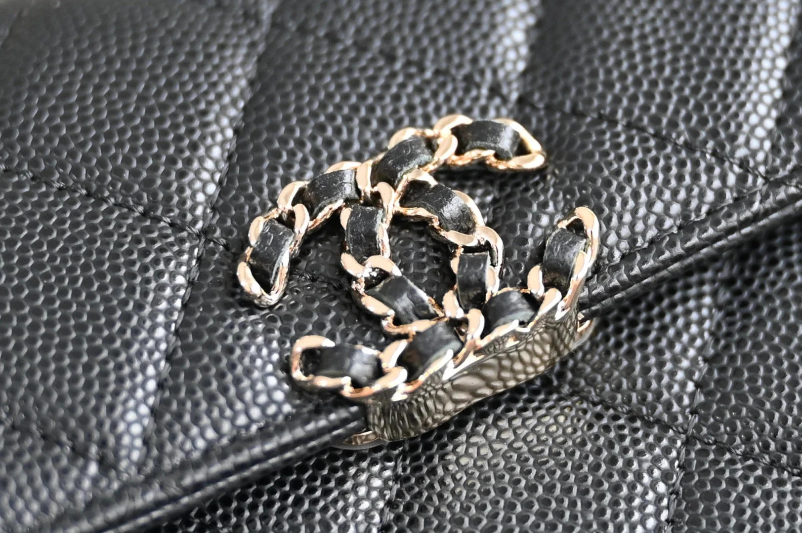 CHANEL 25S KELLY 14.5 CM IN BLACK LAMBSKIN