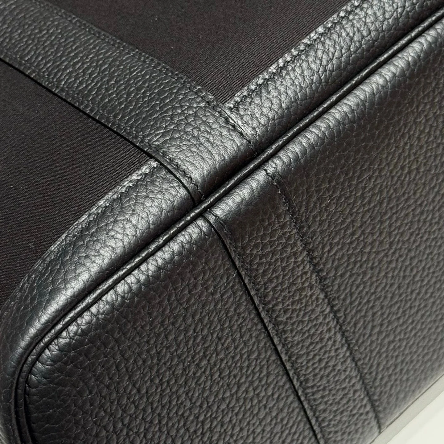 GARDEN PARTY 30CM IN BLACK TOILETS COTTON CANVAS AND CALFSKIN