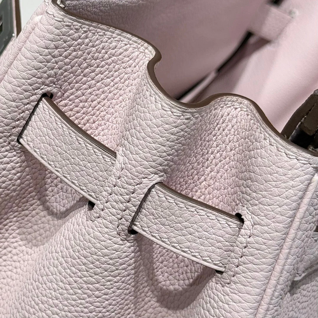 HERMES 25S BIRKIN 30 IN PINK BABY CALFSKIN SILVER HARDWARE