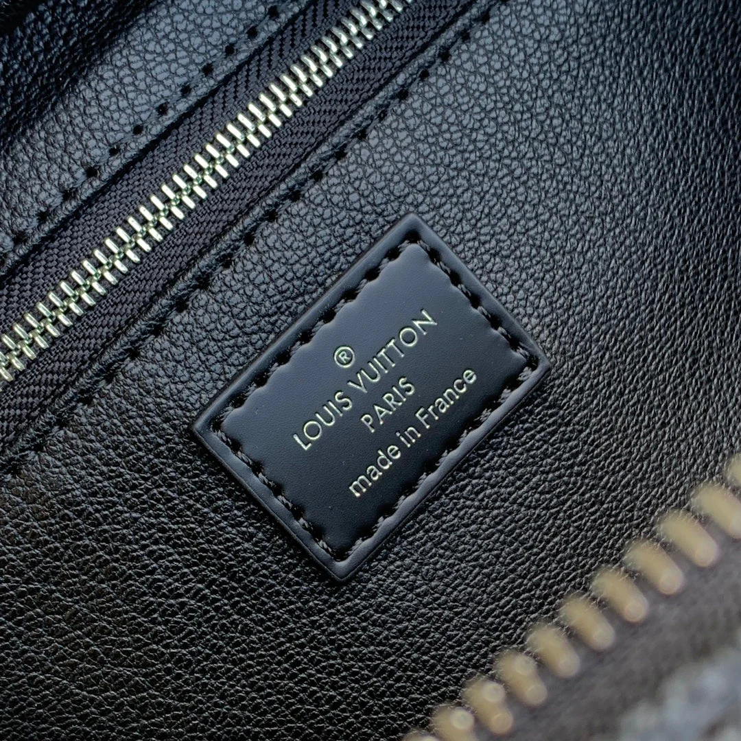 DOPP KIT 28 IN BLACK DAMIER GRAPHITE CANVAS