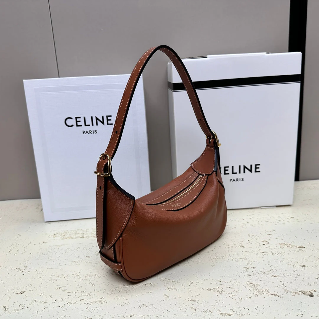 MINI 19 ROMY IN BRONZE BROWN SUPPLE CALFSKIN