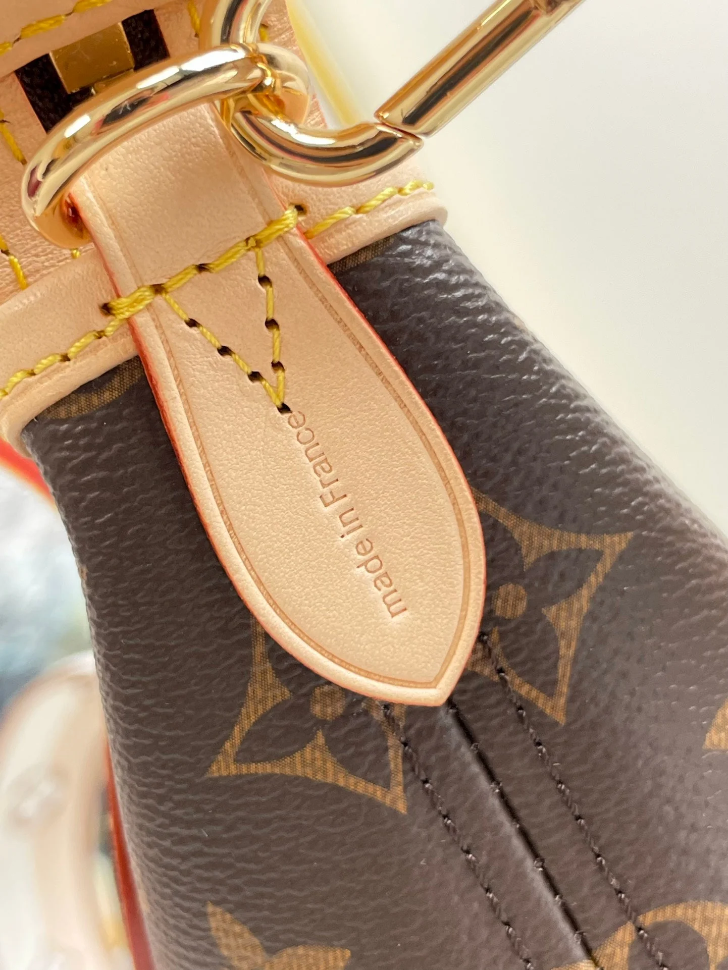 NEVERFULL BB 24 BROWN MONOGRAM CANVAS AND LEATHER TRIM GOLD HARDWARE