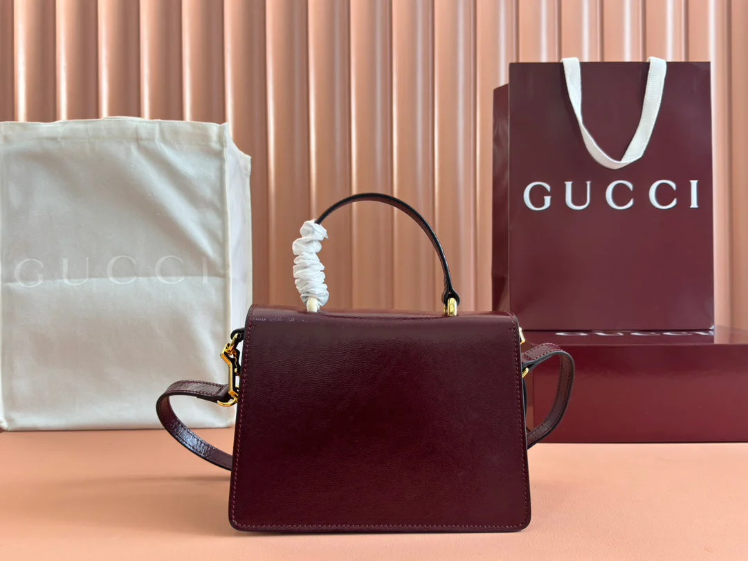 DIONYSUS MEDIUM SHOULDER BAG 22 IN ROSSO ANCORA RED GG GLOSSY LAMBSKIN