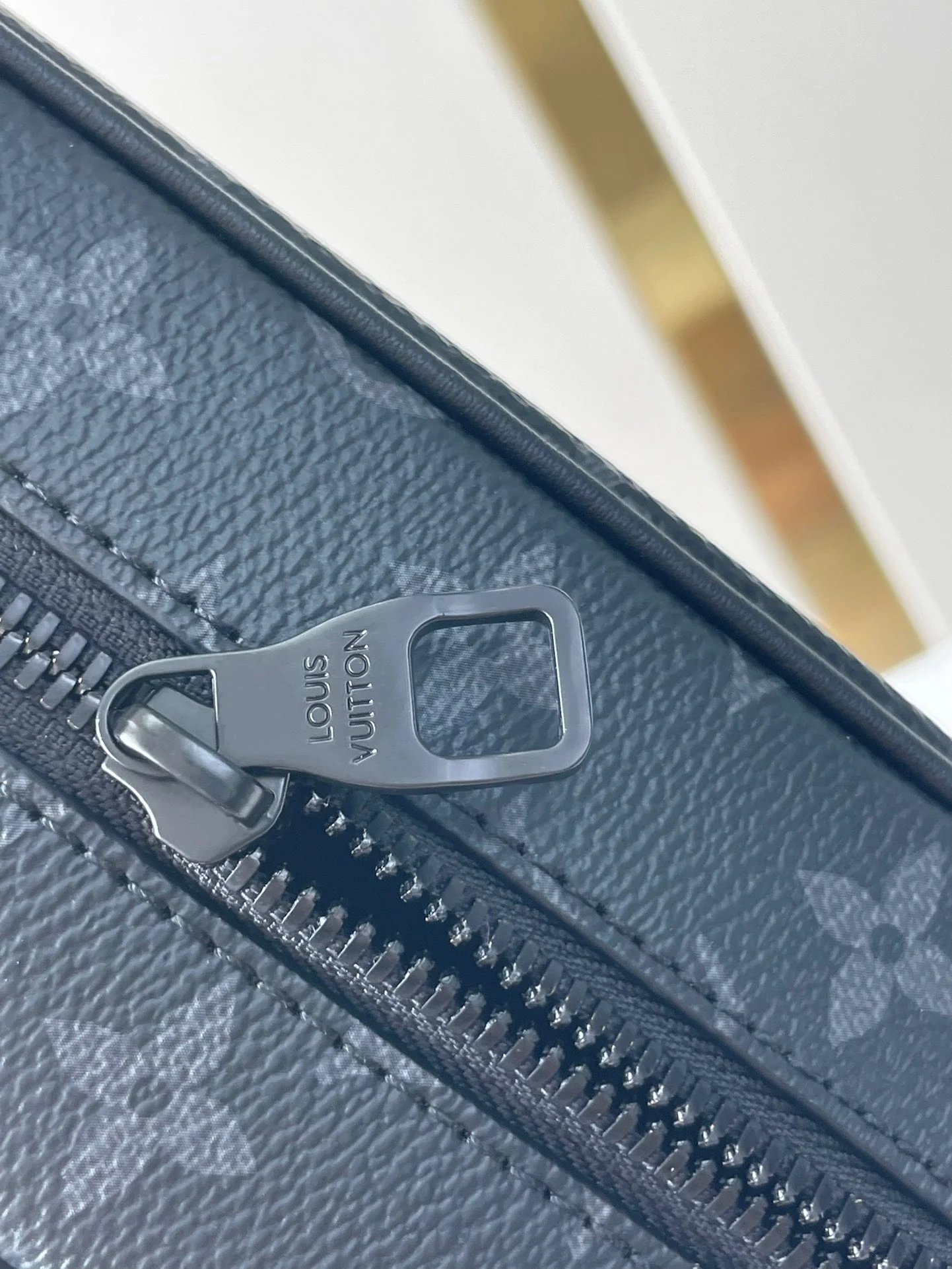 MINI SOFT TRUNK 18 IN GUN METAL MONOGRAM ECLIPSE CANVAS
