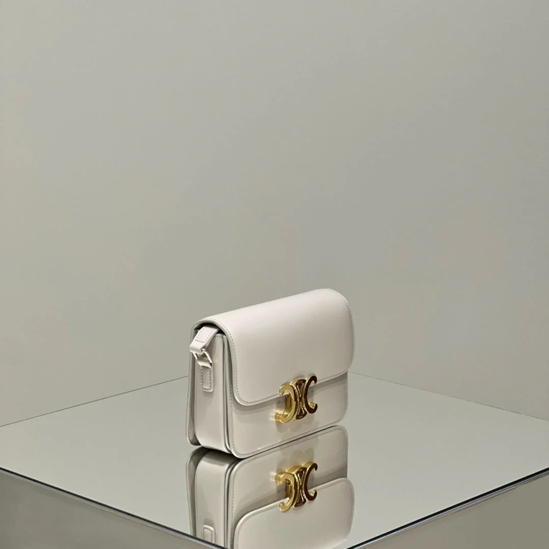 MINI CLAUDE 22 SHINY CALFSKIN WHITE
