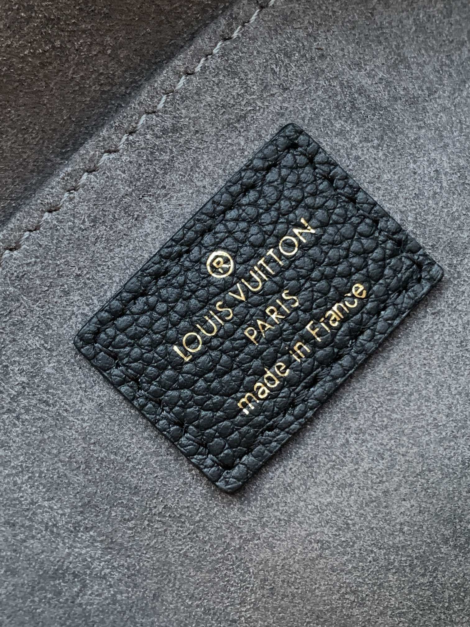 MADELEINE 30 IN BLACK MIX WHITE MONOGRAM CALFSKIN EMBOSSED LOGO