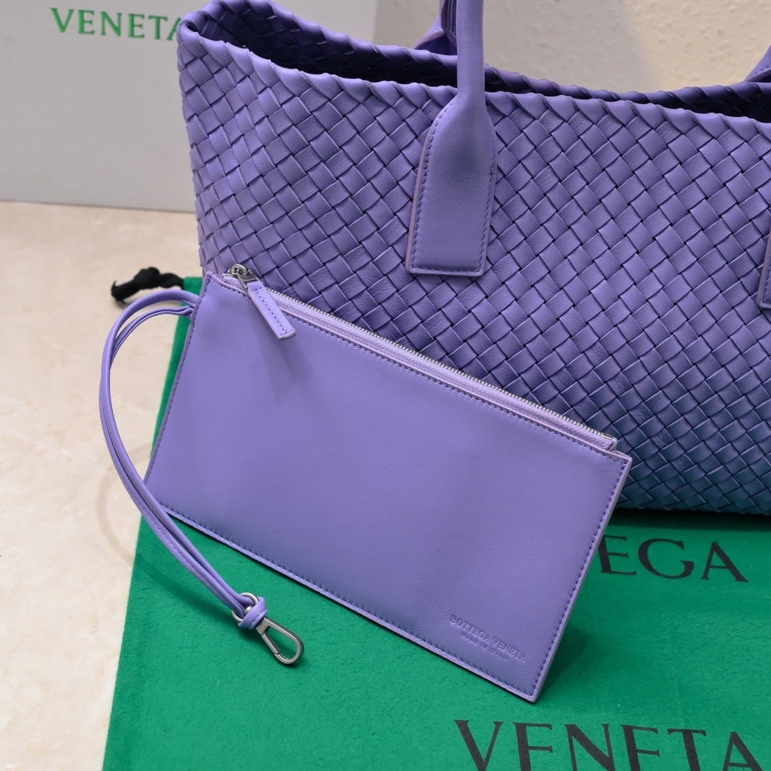 Large Cabat 45cm Purple Lambskin Ghw
