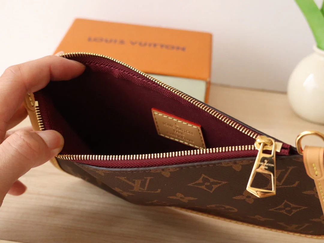 LV 25S SMALL CARRYALL BAG IN BROWN MONOGRAM CALFSKIN