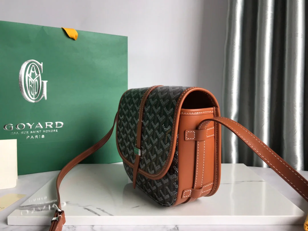 BELVEDERE PM BAG 21CM BLACK AND TAN CANVAS