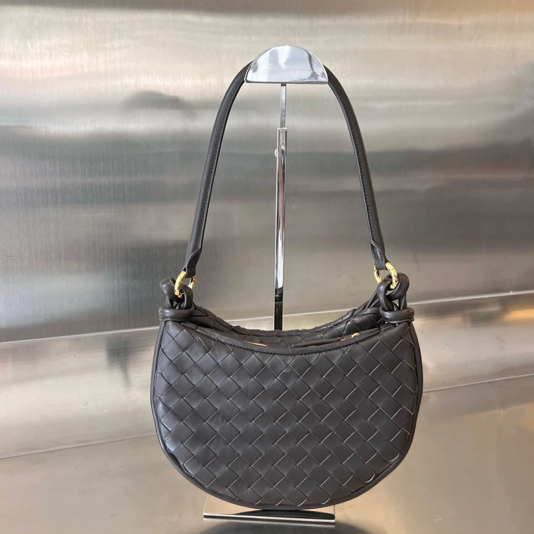 MEDIUM GEMELLI 36 CHOCOLATE LAMBSKIN