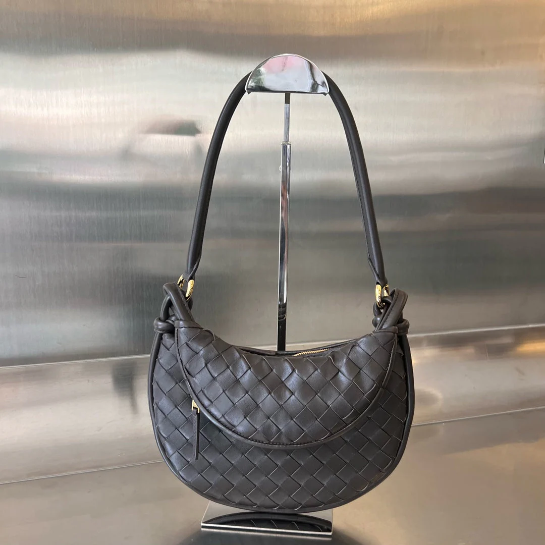 MEDIUM GEMELLI 36 CHOCOLATE LAMBSKIN