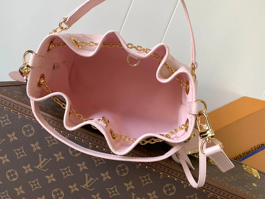 BUNDLE BAG 28 IN PINK MONOGRAM EMPREINTE COWHIDE