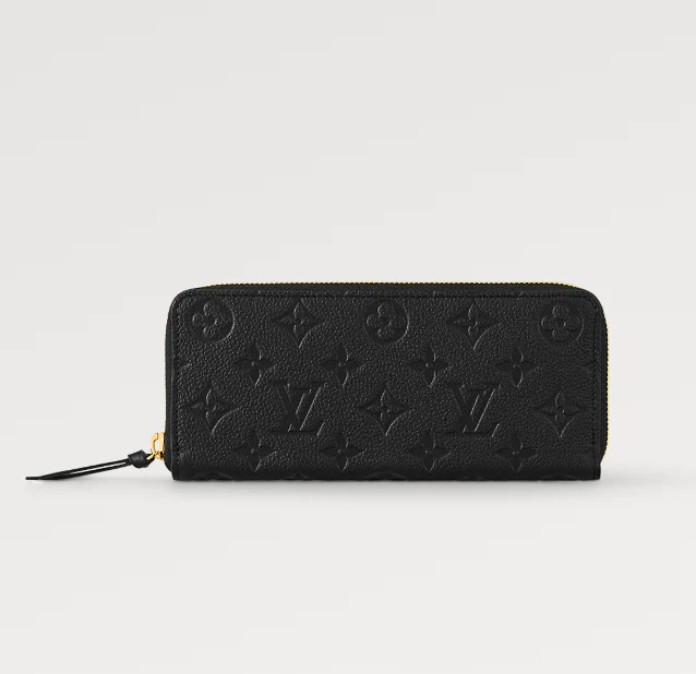 CLEMENCE WALLET 20CM BLACK MONOGRAM EMPREINTE LEATHER