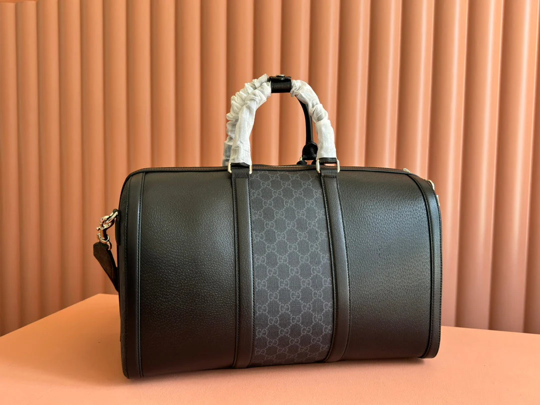 JUMBO MEDIUM DUFFLE 44 IN EXTRA DARK GREEN GG CALFSKIN