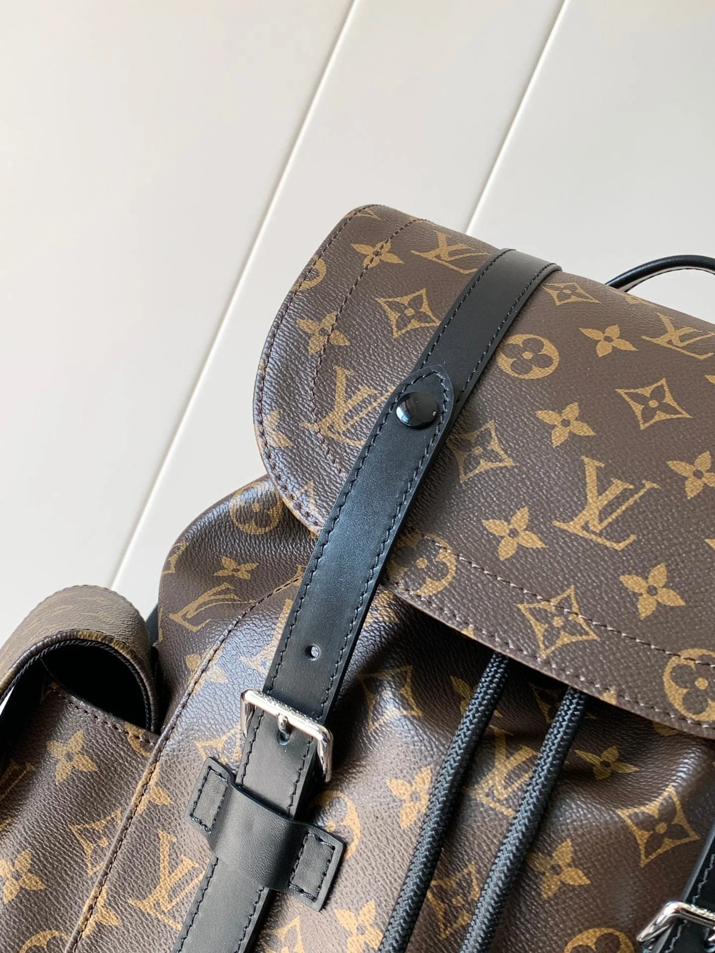 CHRISTOPHER MM BACKPACK 47 IN BROWN MONOGRAM CANVAS
