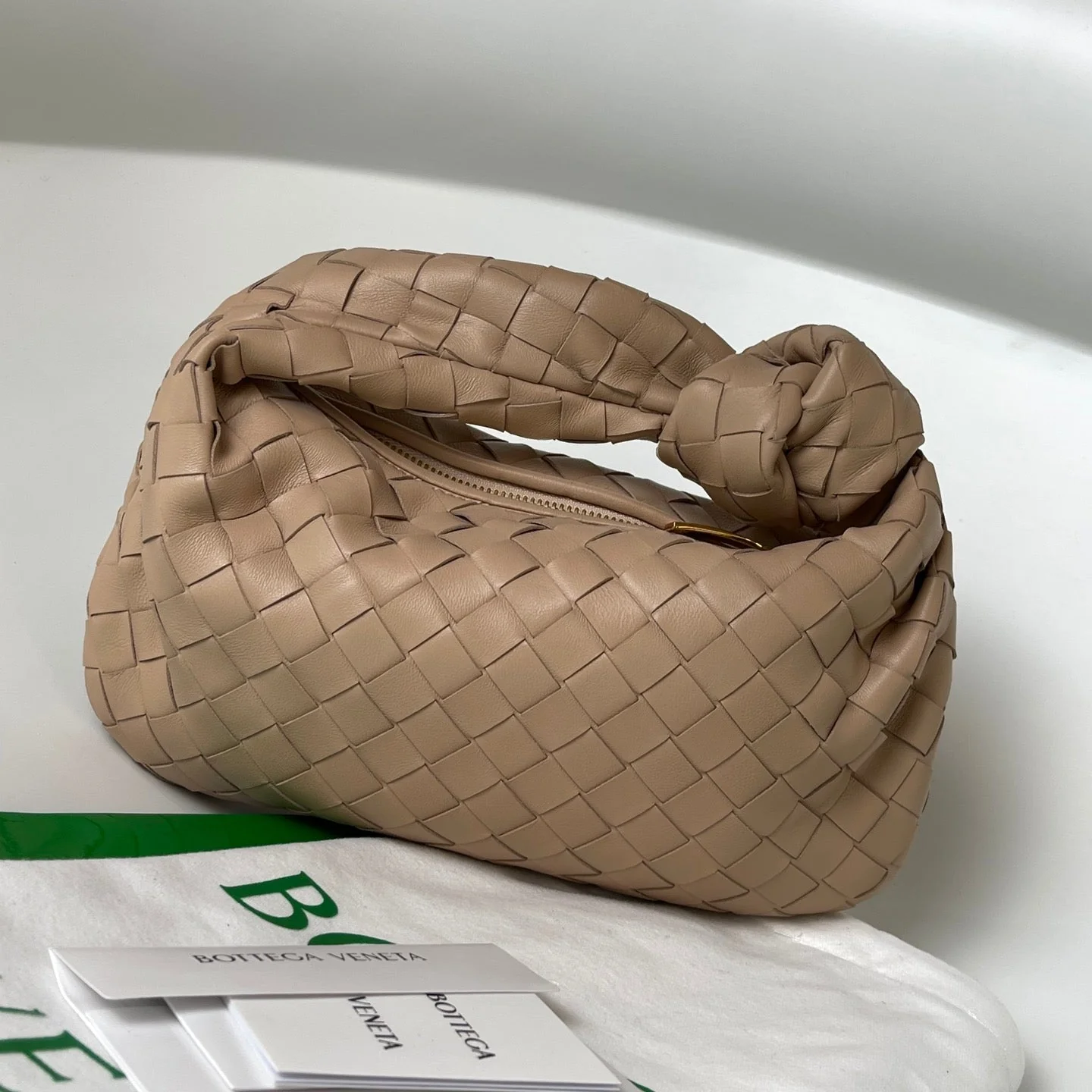 MINI JODIE 27 IN MEDIUM BROWN LAMBSKIN