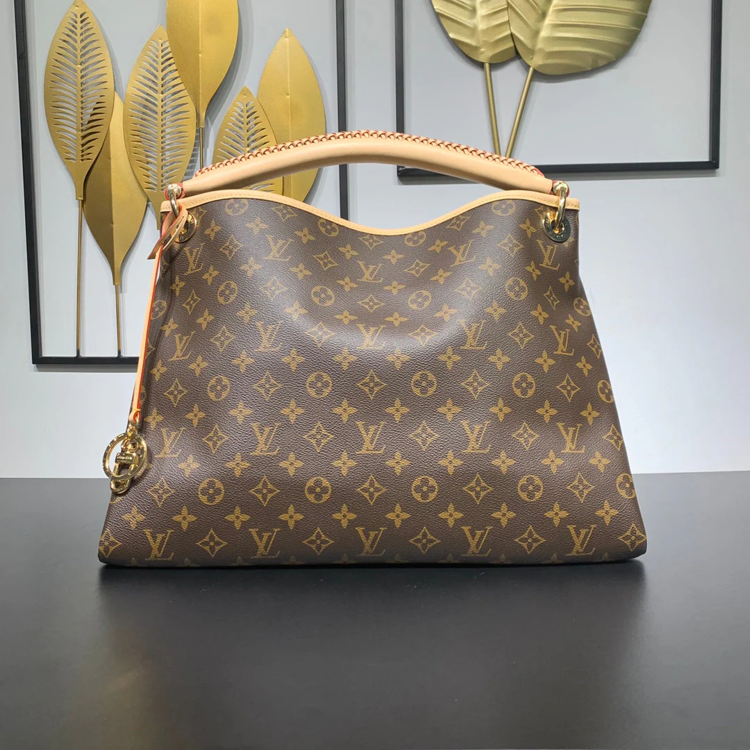 ARTSY MM 41 IN BROWN MONOGRAM CANVAS GOLD HARDWARE
