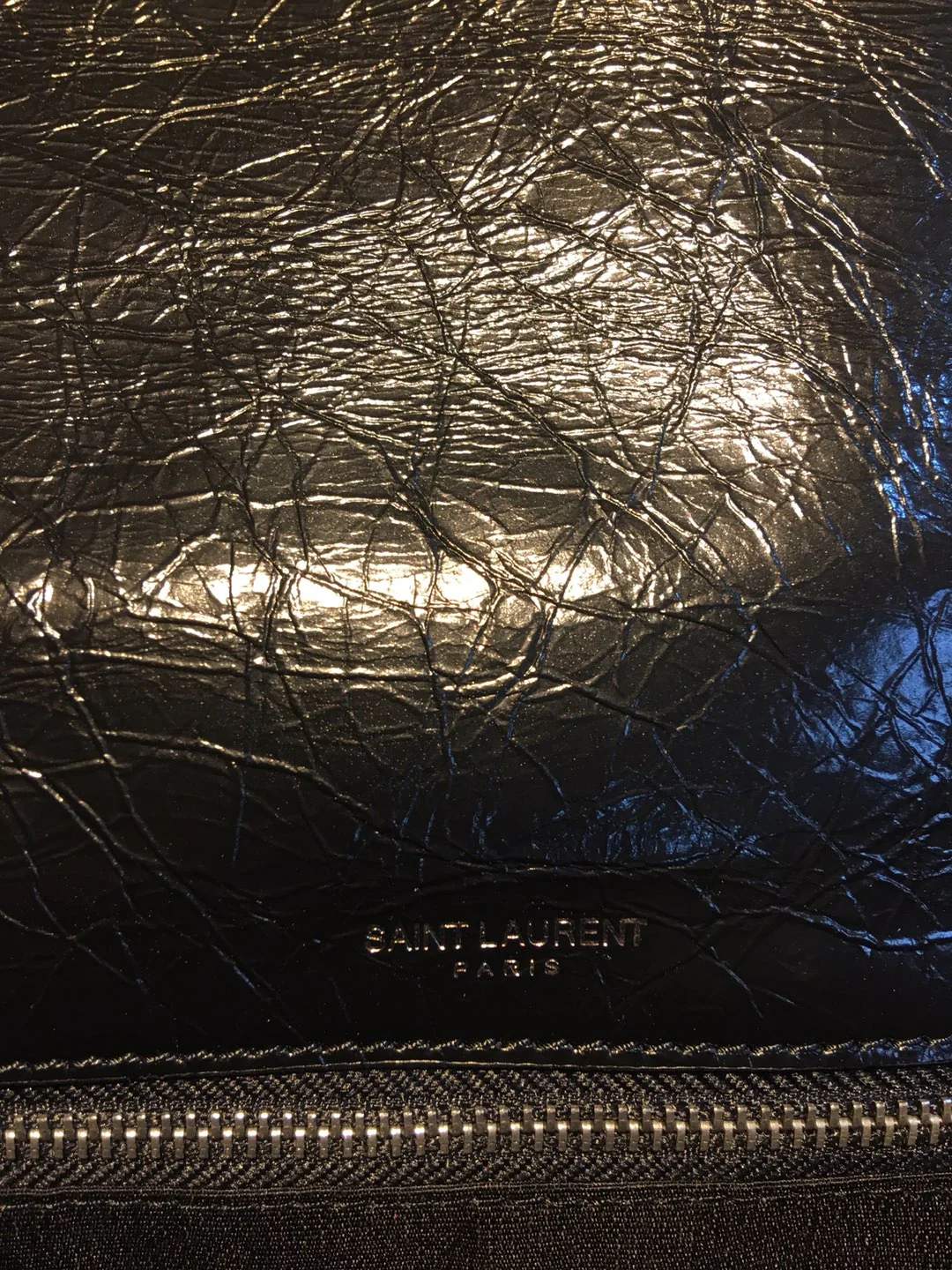MEDIUM NIKI 27 IN BLACK CALFSKIN CHAIN BAG