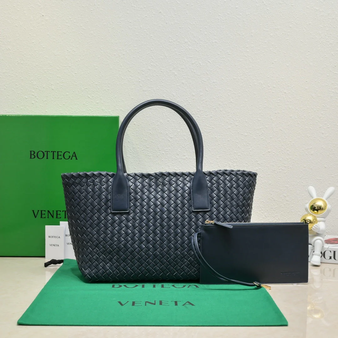 Large Cabat 45cm Navy Blue Lambskin Ghw