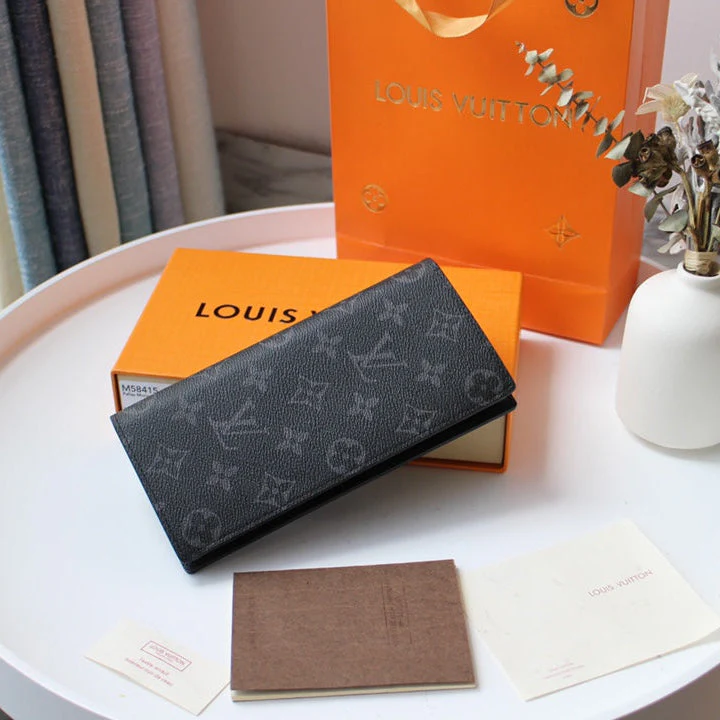 LV 25S FUJIWARA HIROSHI WALLET 19 IN MONOGRAM ECLIPSE COATED CALFSKIN