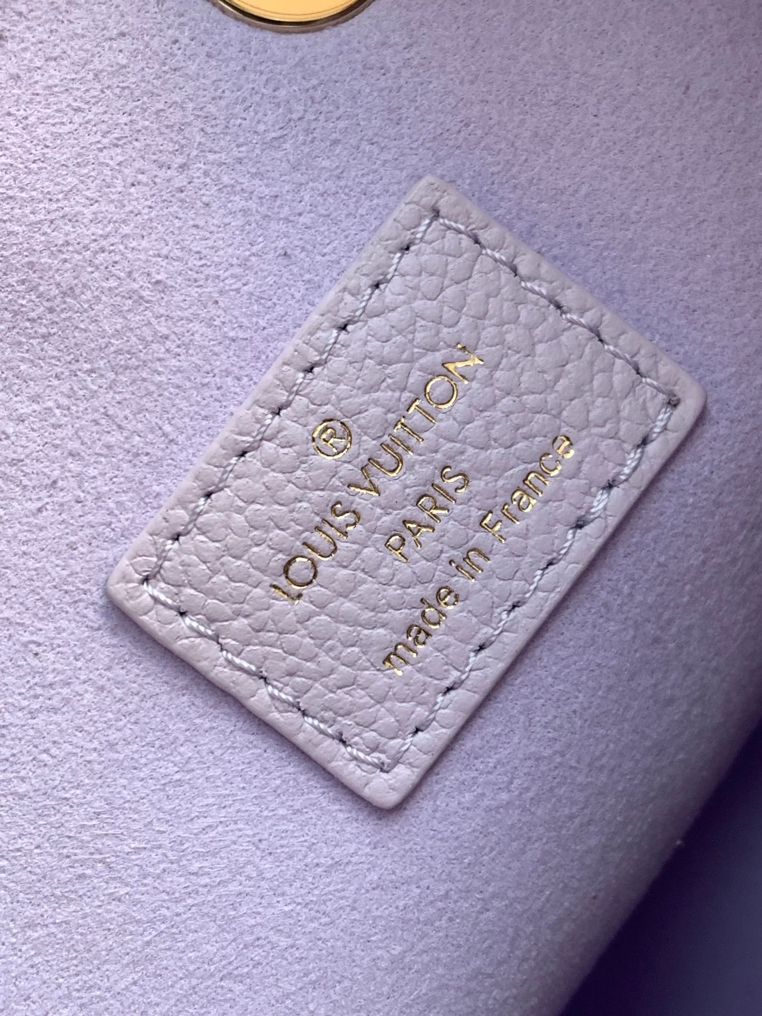 LV 25S NÉONOÉ BB 20 IN MISTY PURPLE CALFSKIN GOLD HARDWARE