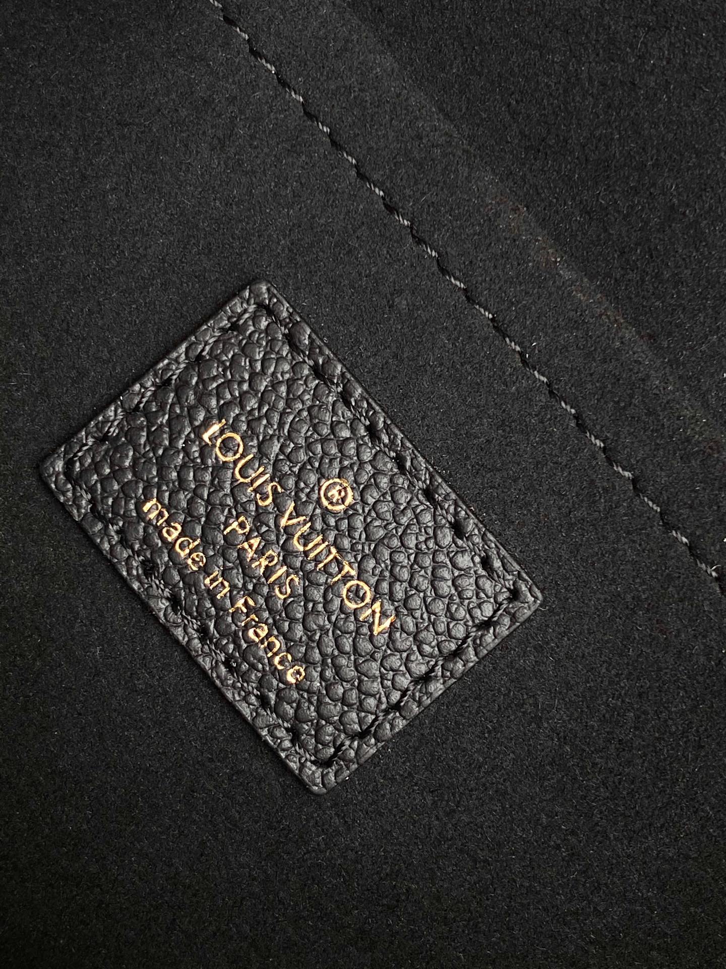 LV 25S BABYLONE TOTE BAG 32 IN BLACK CALFSKIN GOLD HARDWARE