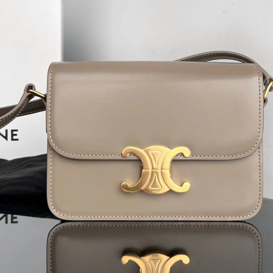 TRIOMPHE TEEN 18 GREY COWHIDE