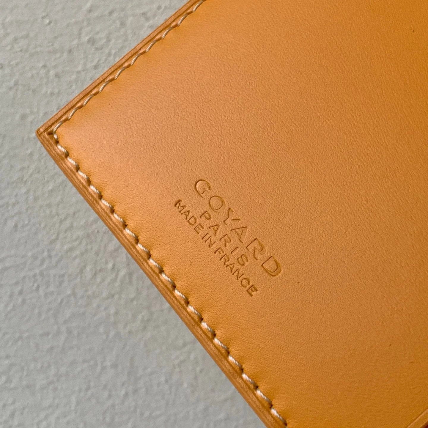 RICHELIEU CHECKBOOK WALLET 19 IN YELLOW GOYARDINE CANVAS AND CALFSKIN