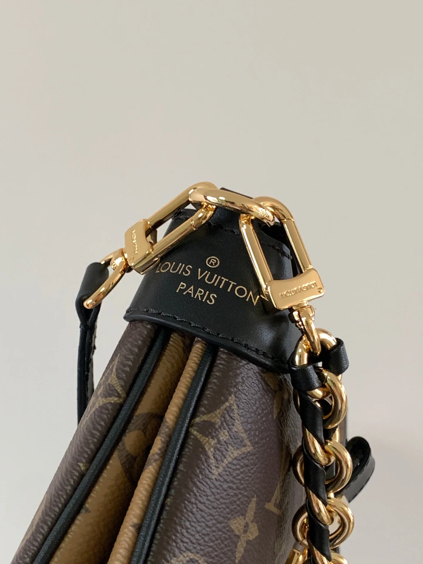 TWINNY BAG 29 IN BROWN MONOGRAM CANVAS AND CALFSKIN
