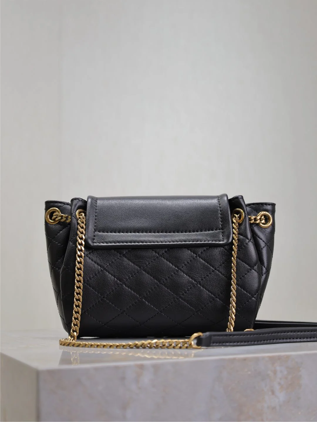 MINI NOLITA BAG 18 IN BLACK LAMBSKIN COPPER HARDWARE