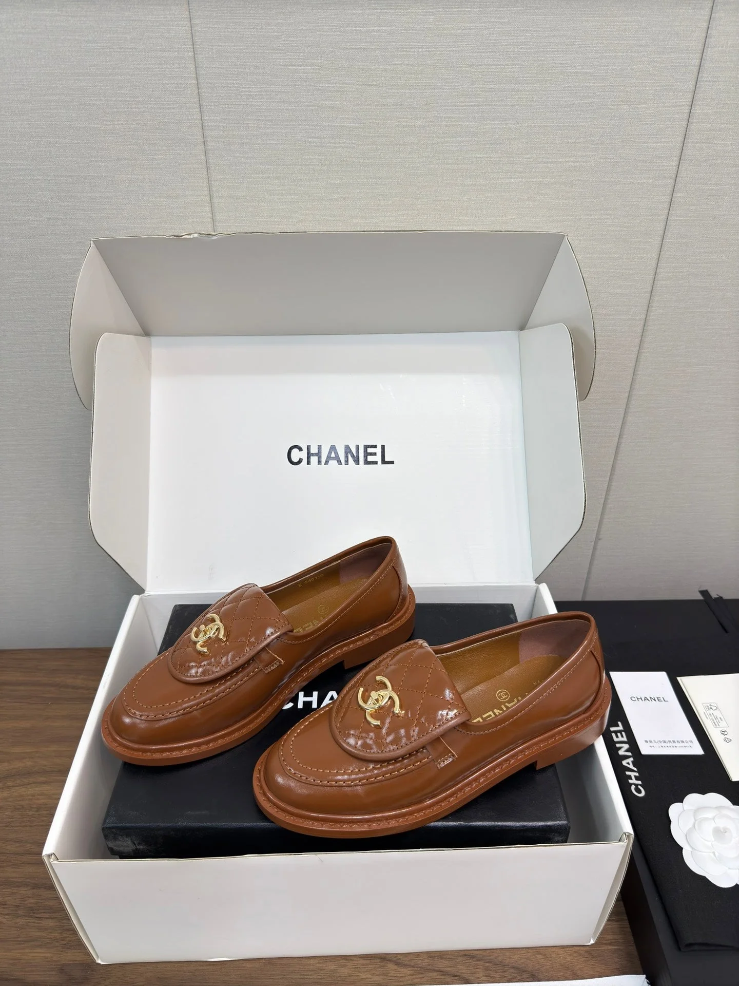 MOCCASIN 2.5 CM IN GINGERBREAD BROWN PREMIUM LAMBSKIN