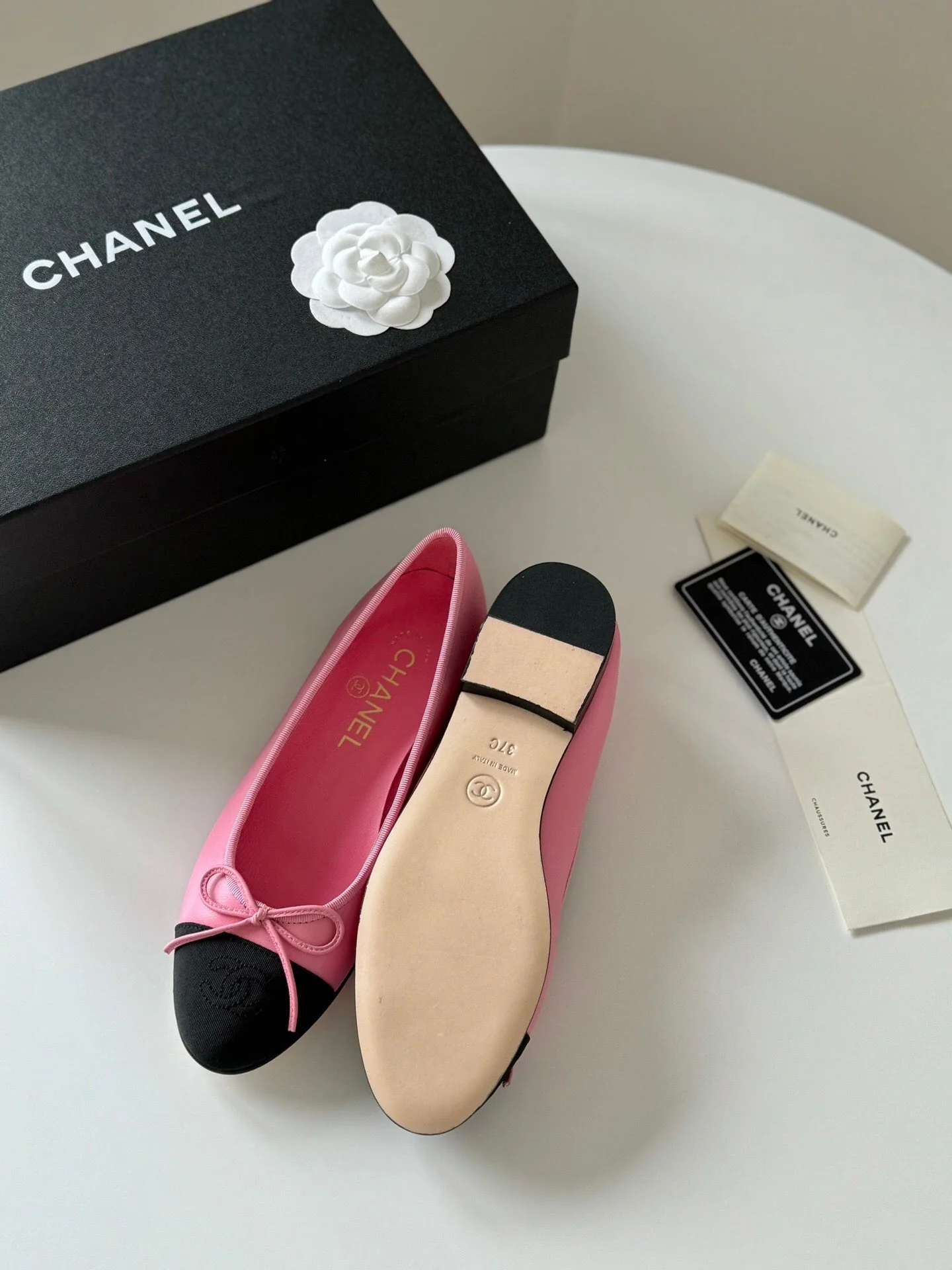 BALLET FLATS TAFFY BLACK LAMBSKIN