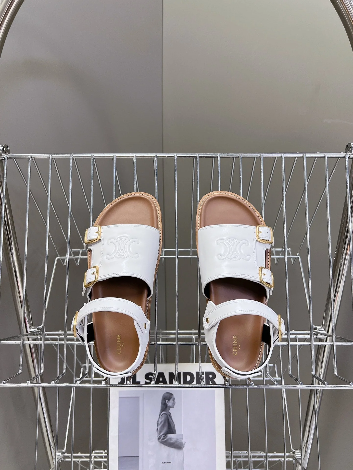 MINO SANDAL IN WHITE CALFSKIN