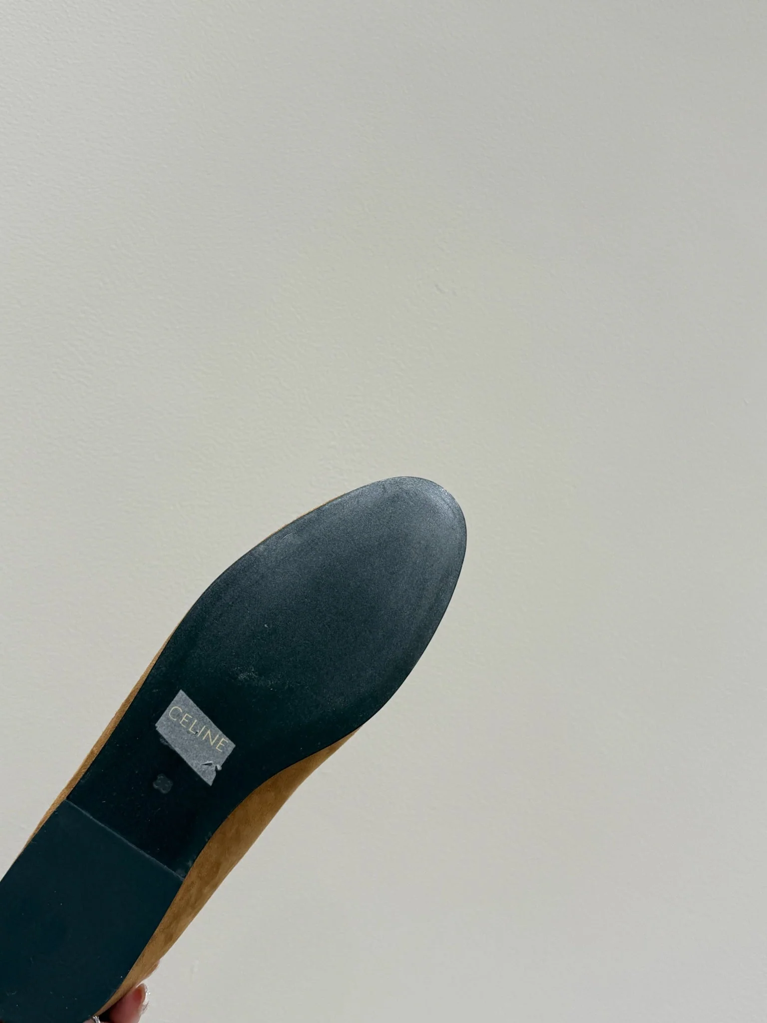 LOAFERS IN PEANUT BROWN SUEDE EMBROIDERED LOGO