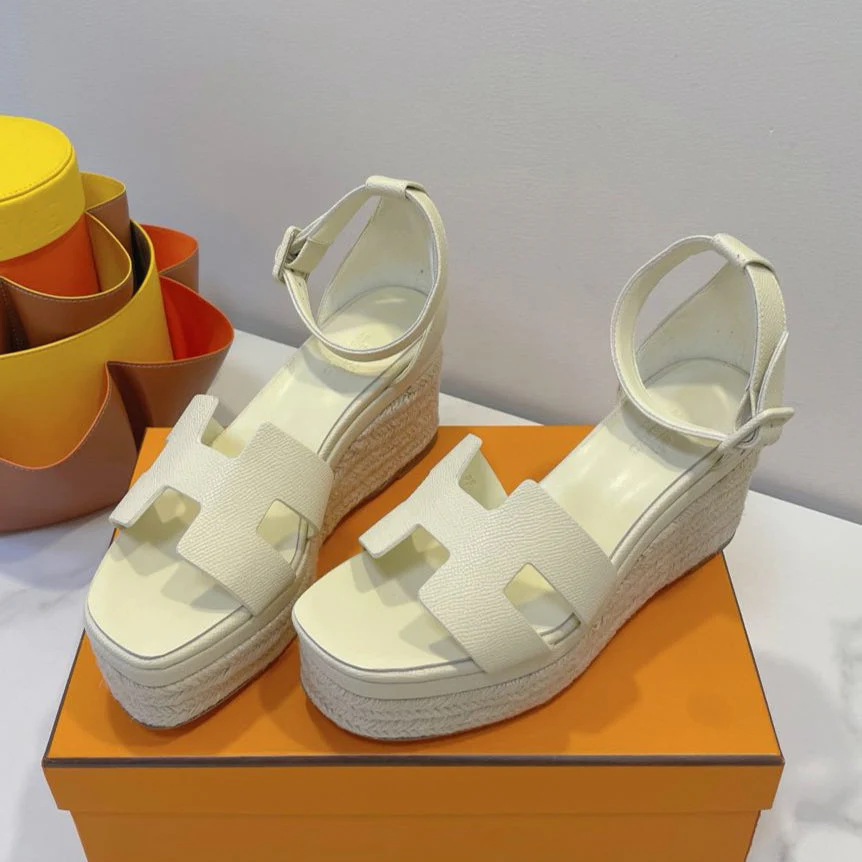 ELDA ESPADRILLE IN WHITE CREAM EPSOM CALFSKIN