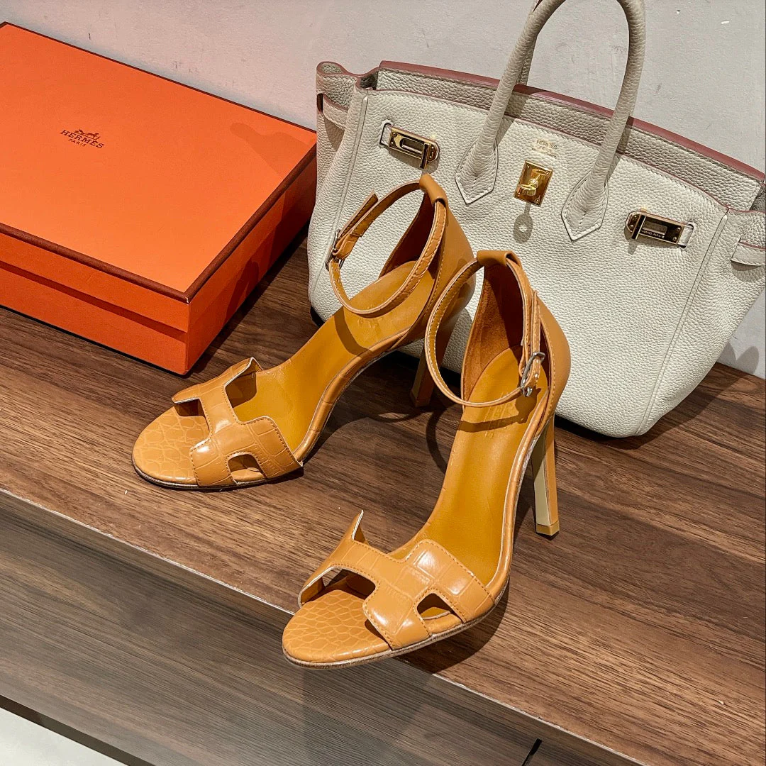 PREMIERE 115 SANDAL IN PEANUT BROWN CALFSKIN