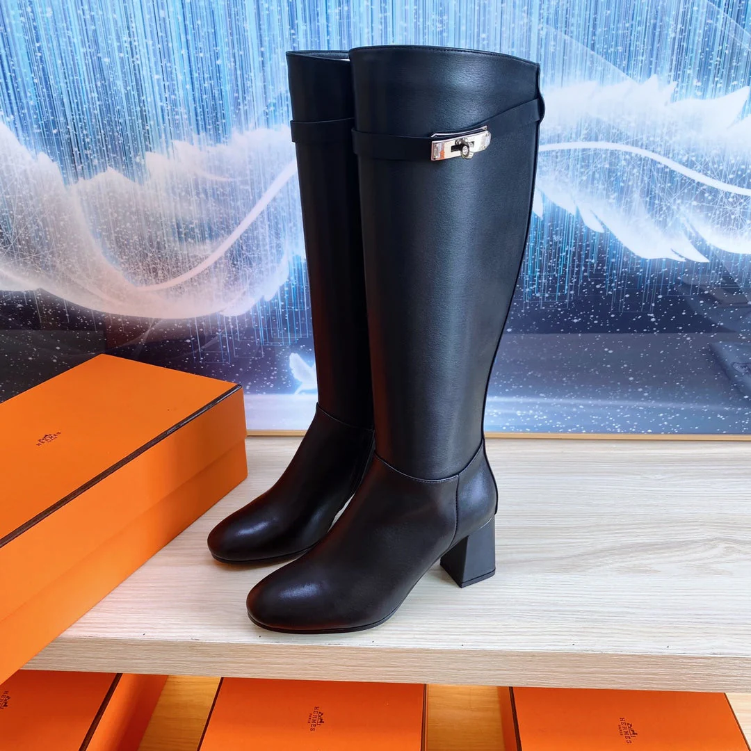 STORY BOOT 7 CM IN BLACK LAMBSKIN