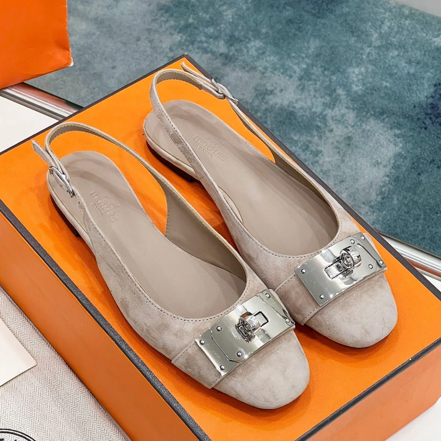 INNOCENTE SLINGBACK PINK NUDE SUEDE
