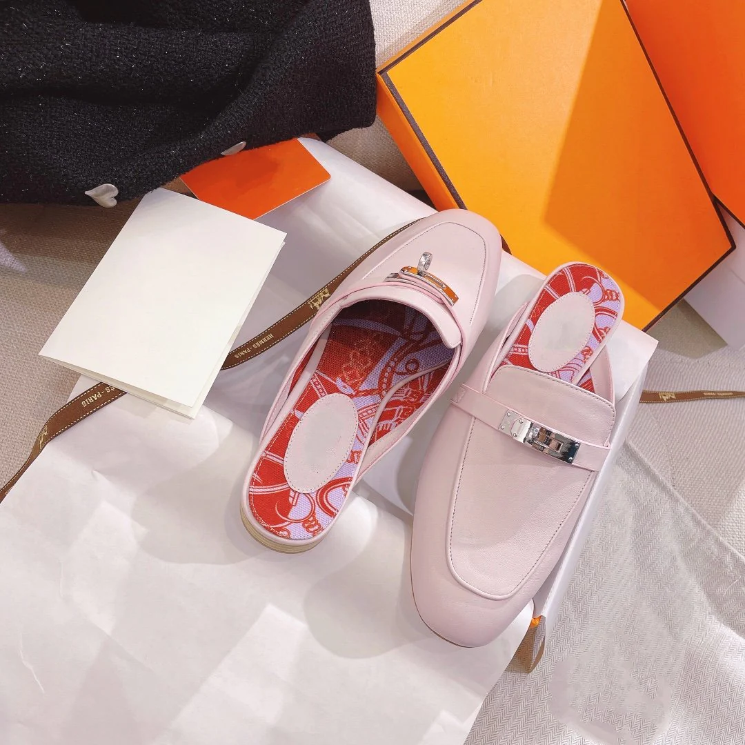 0Z Mule Pink Calfskin